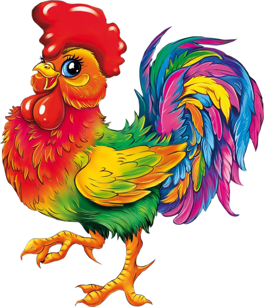 Мультяшный петух