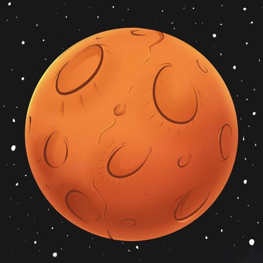 Меркурий планета нарисова