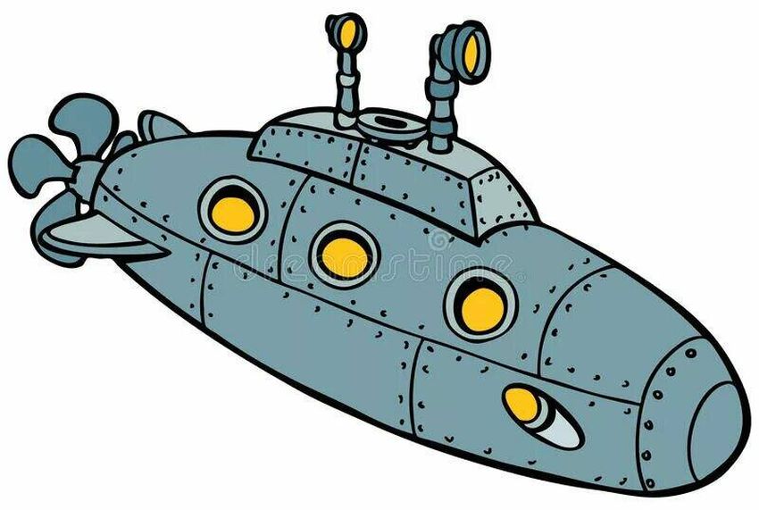 Подводная лодка иллюстрация