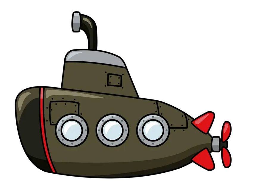 Подводная лодка вектор