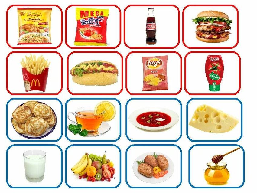 Вредные продукты