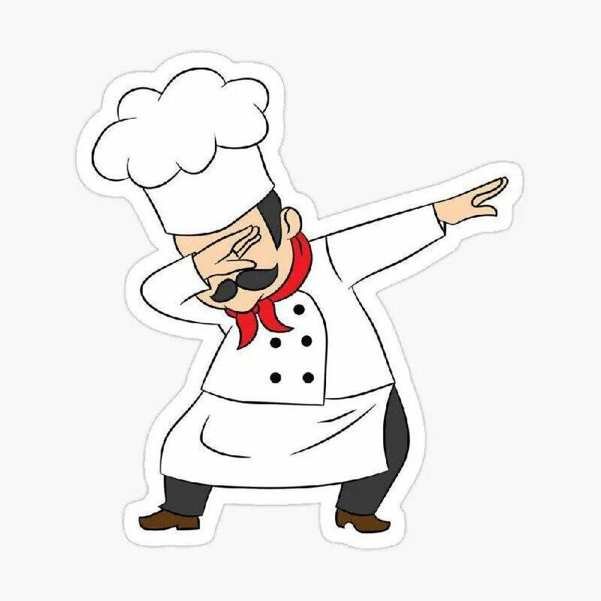 Стикер повар Повар
