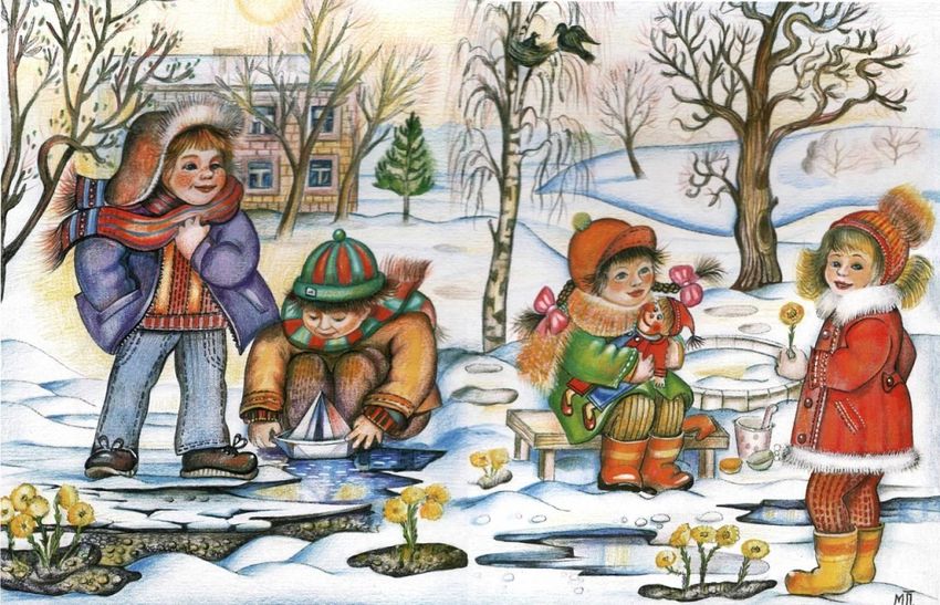 Весна для дошкольников