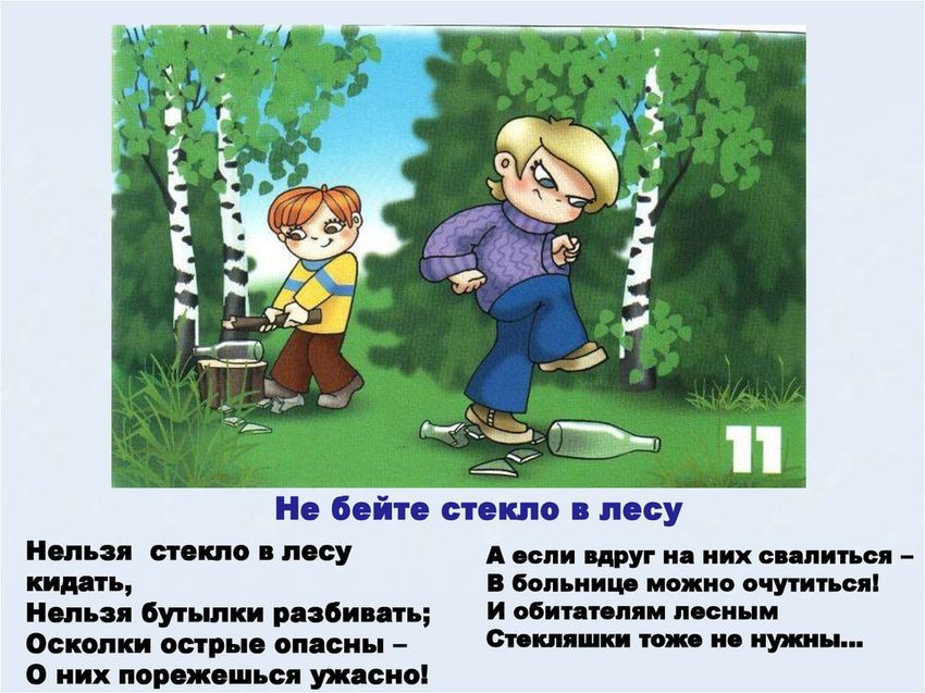 Не бейте стекло в лесу