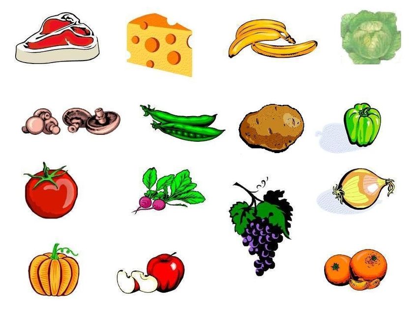 Продукты питания рисунок