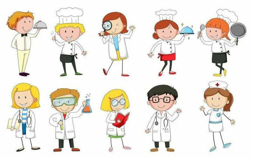Рисунки разных профессий