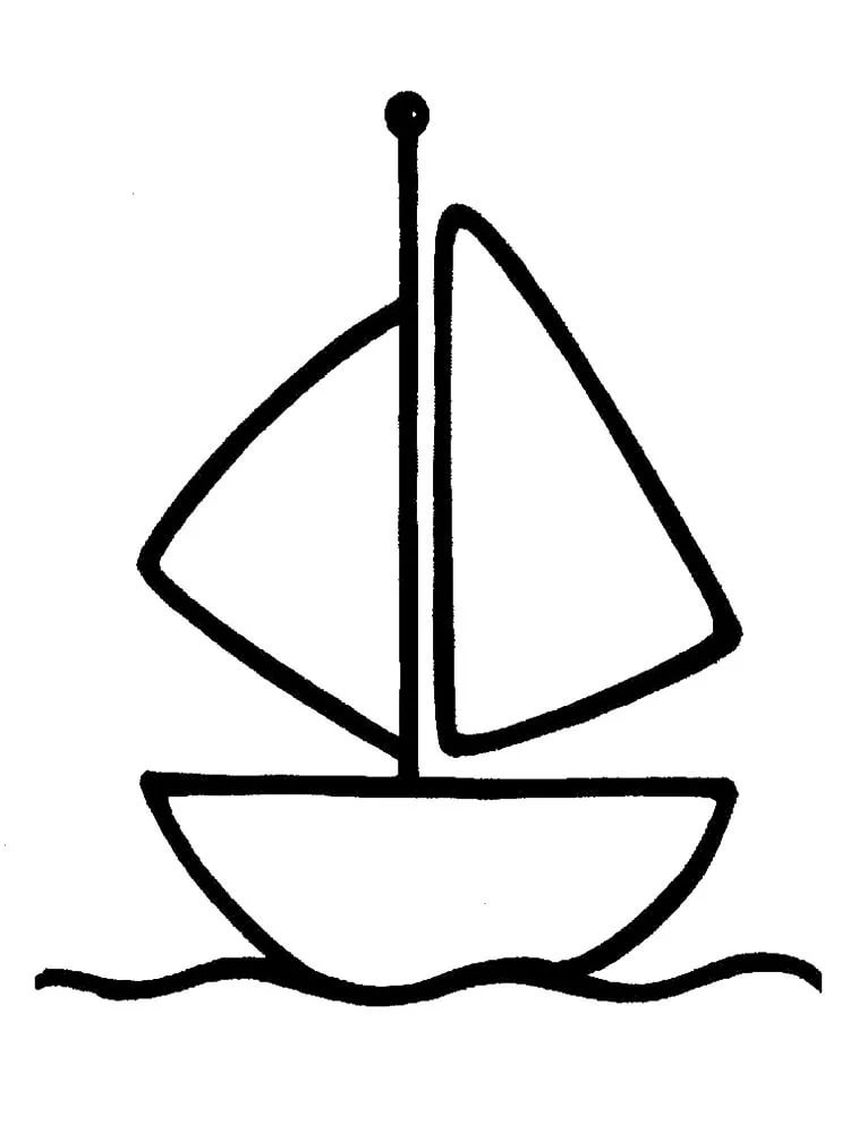 Рисунок кораблик