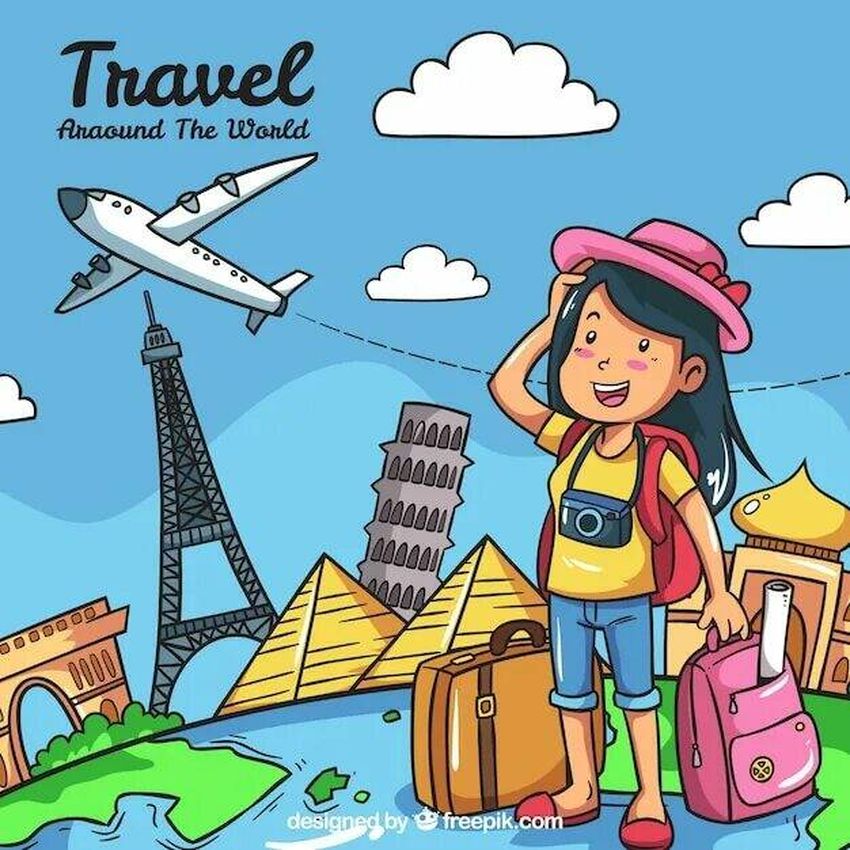 Путешествие иллюстрация Туризм