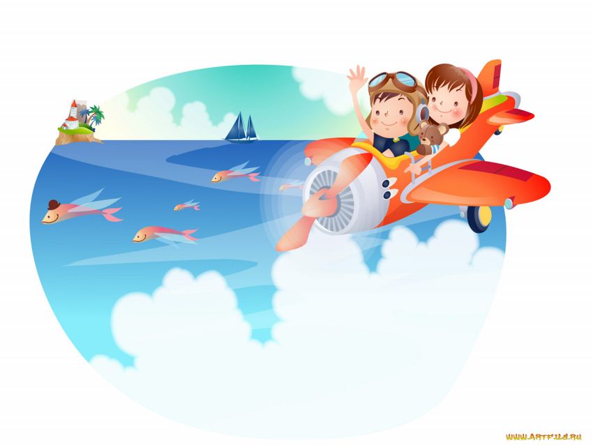 Самолет для детей летающий Путешествие для дошкольников