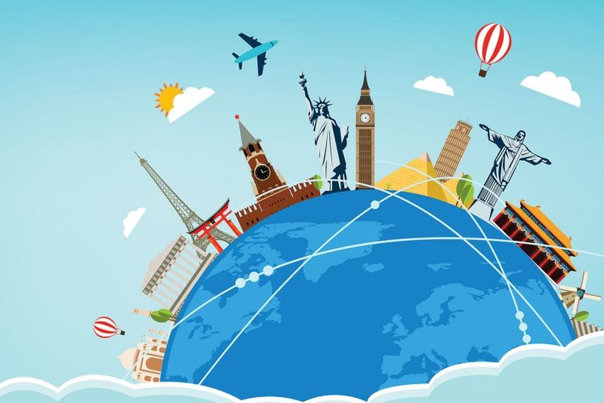 Туризм фон Фон для презентации по туризму