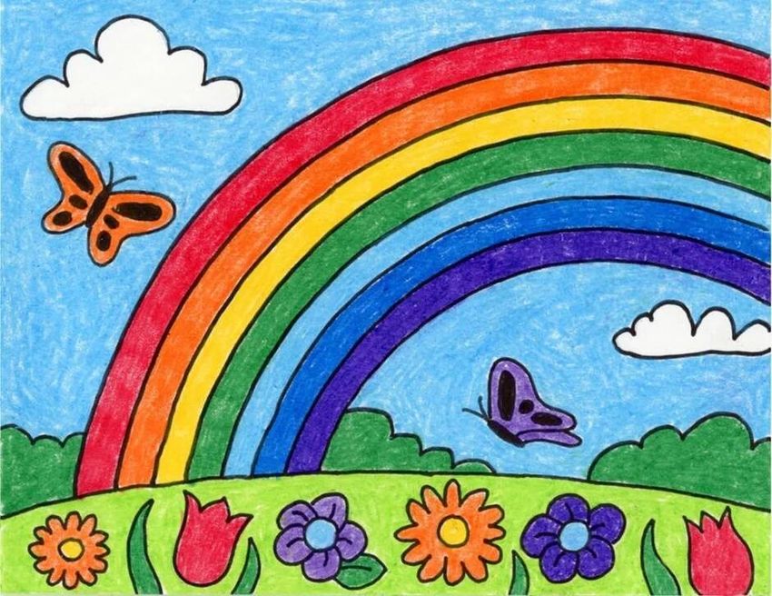 Детские рисунки радуга