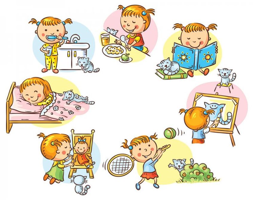 Режим дня для детей Режим дня рисунки
