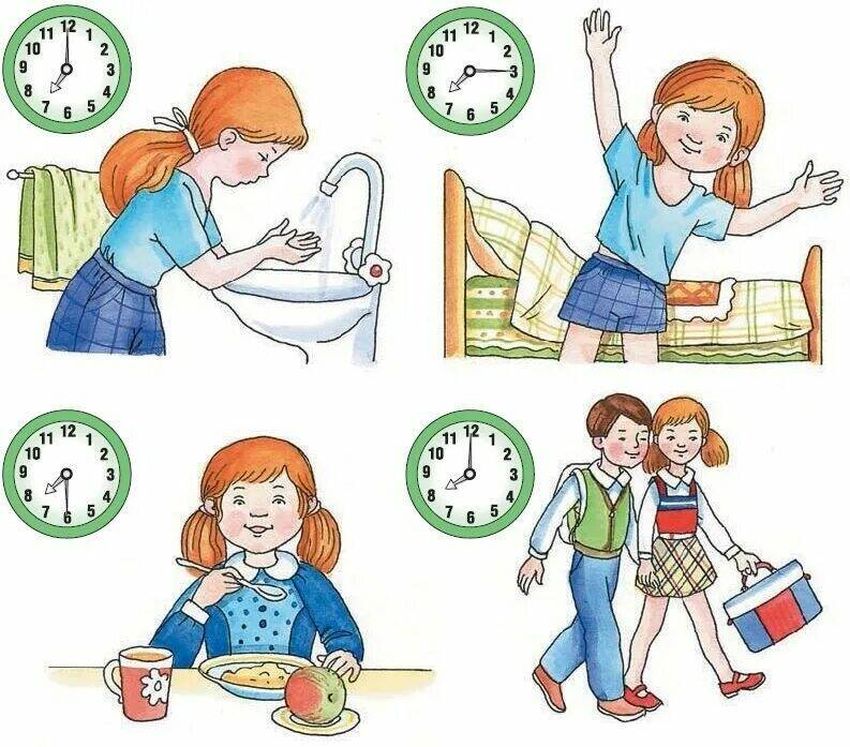 Рисунок на тему режим дня Режим дня