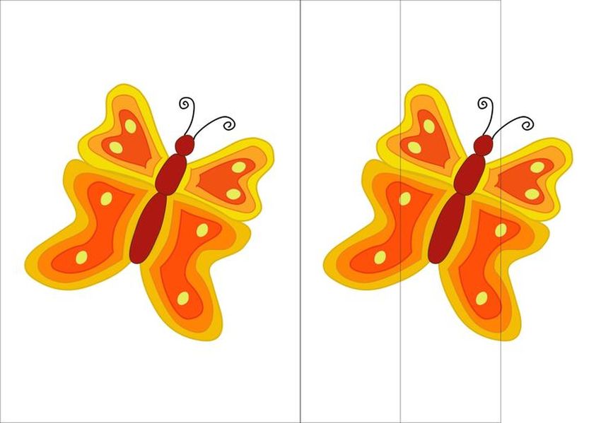 Бабочки мультяшные