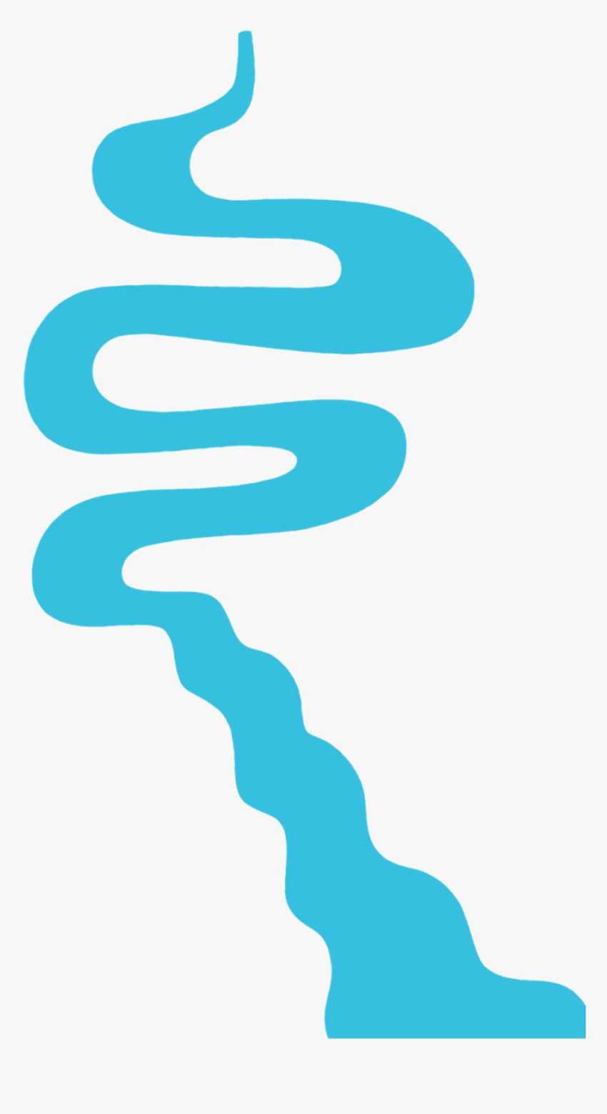 Рисунок ручейка Река на прозрачном фоне