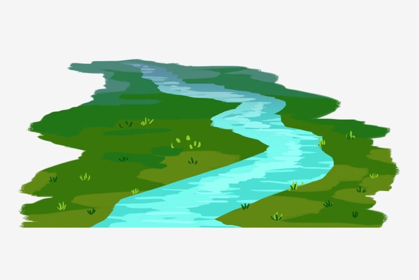 Река клипарт Река вектор