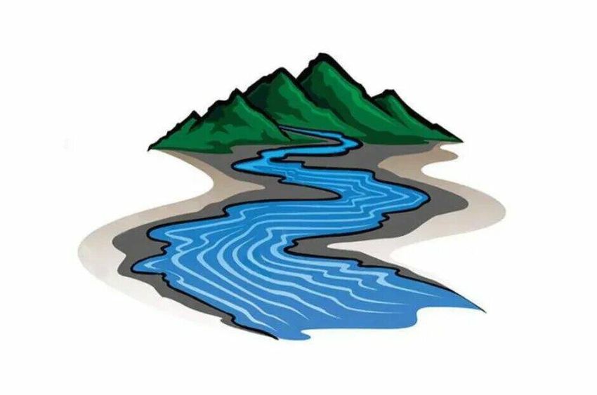 Река клипарт Рисунок реки