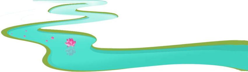 Пруд клипарт Речка мультяшный на прозрачном фоне