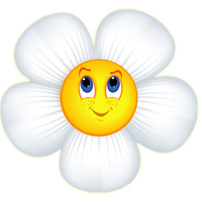 Ромашка рисунок для детей Ромашка мультяшная