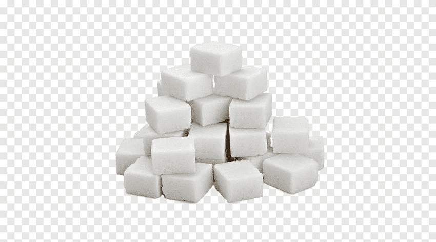 Сахар на белом фоне