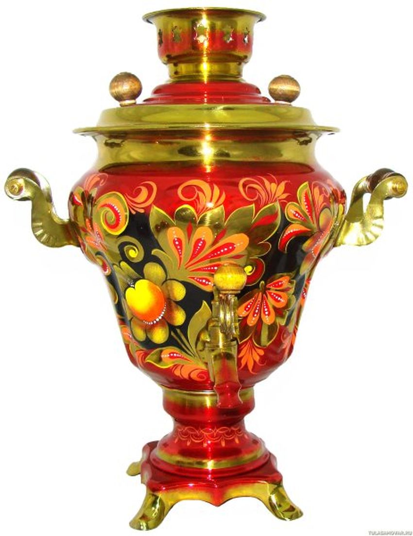 Самовар расписной хохлома