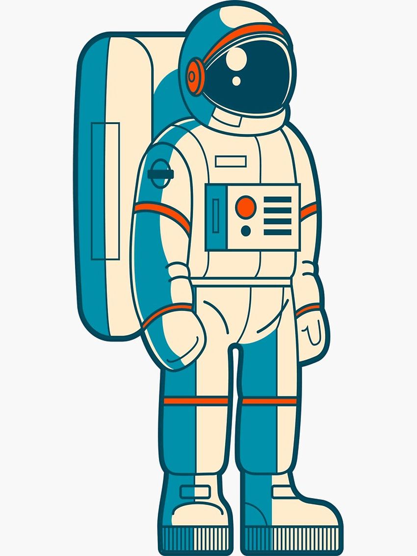 Мультяшный космонавт Скафандр космонавта рисунок