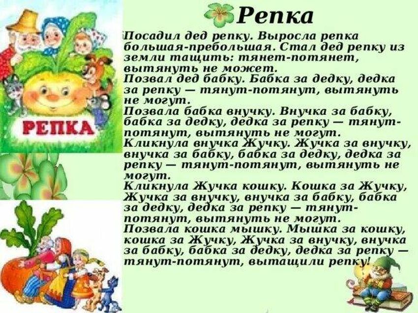 Сказка репка слова Репка