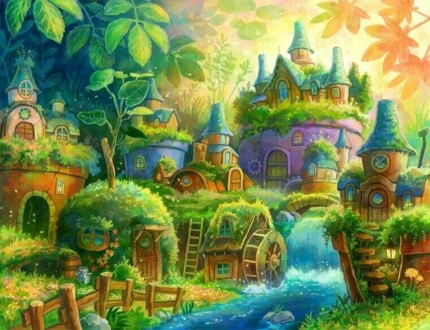 Сказочный город Сказочный замок