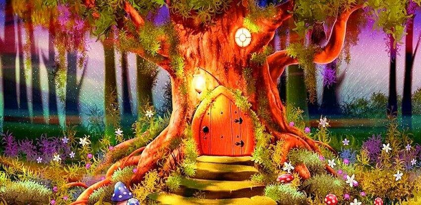 Сказочный фон Сказочный лес