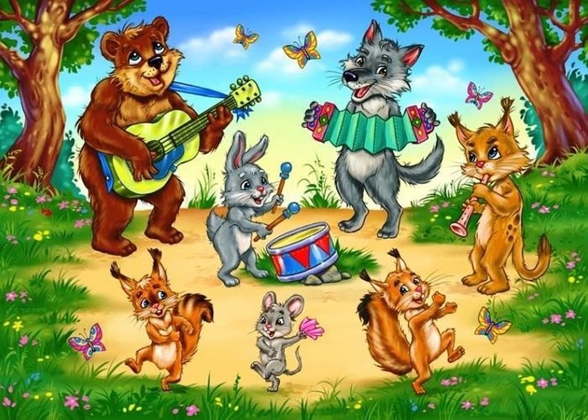 Зверушки на опушке