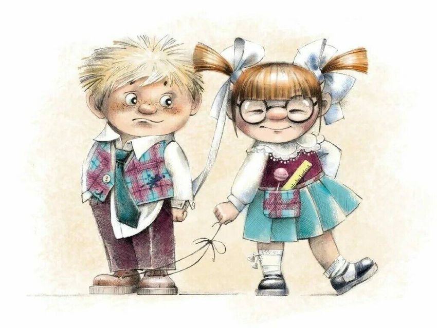 Веселые рисунки Рисунок школьника