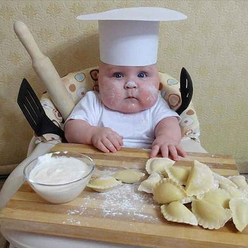 Фотосессия малышей поварят Маленький повар