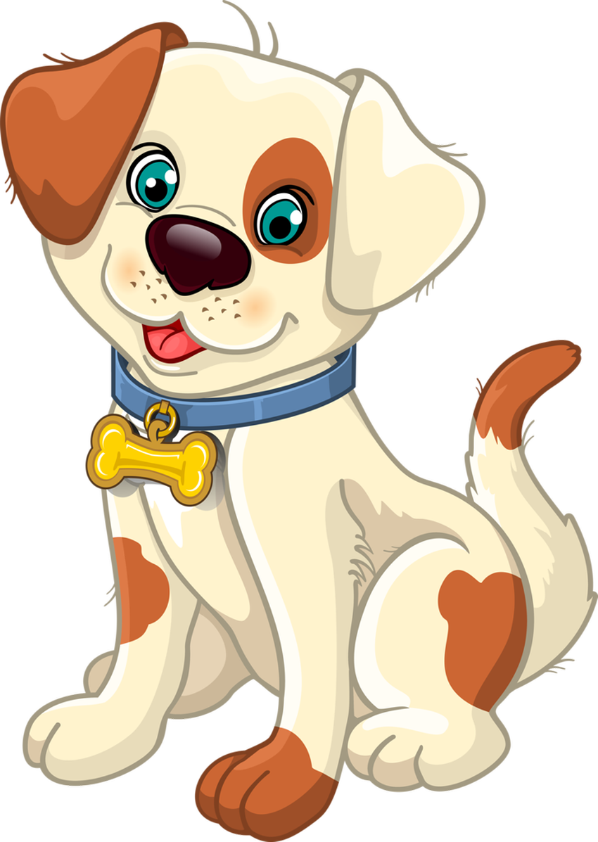 Мультяшный щенок Собака мультяшная