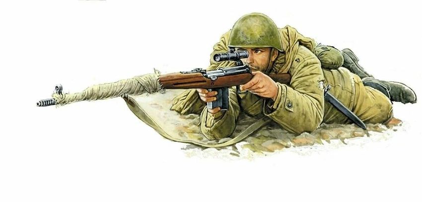 Советский снайпер второй мировой