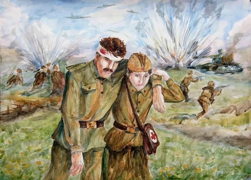 Война рисунок