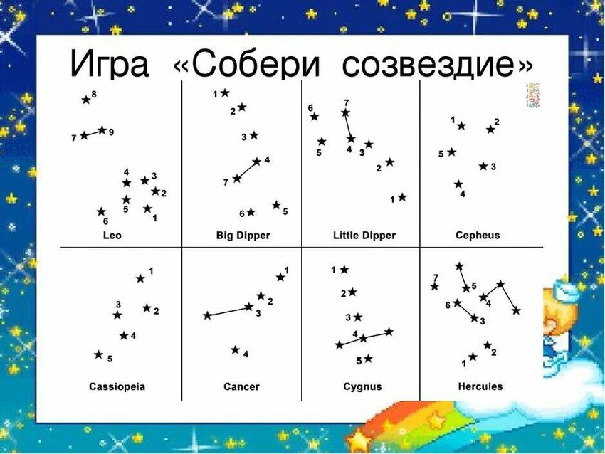 Созвездия для дошкольников