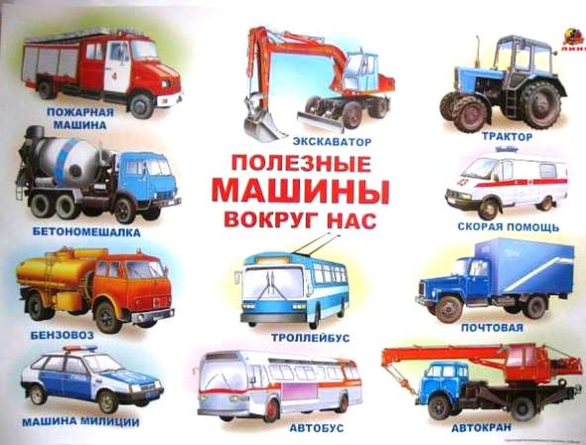 Полезные машины Полезные машины для детей