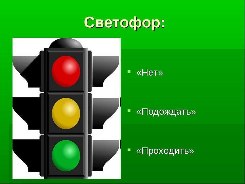 Зеленый сигнал светофора