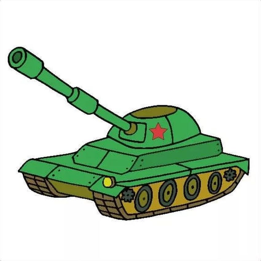 Танк мультяшный