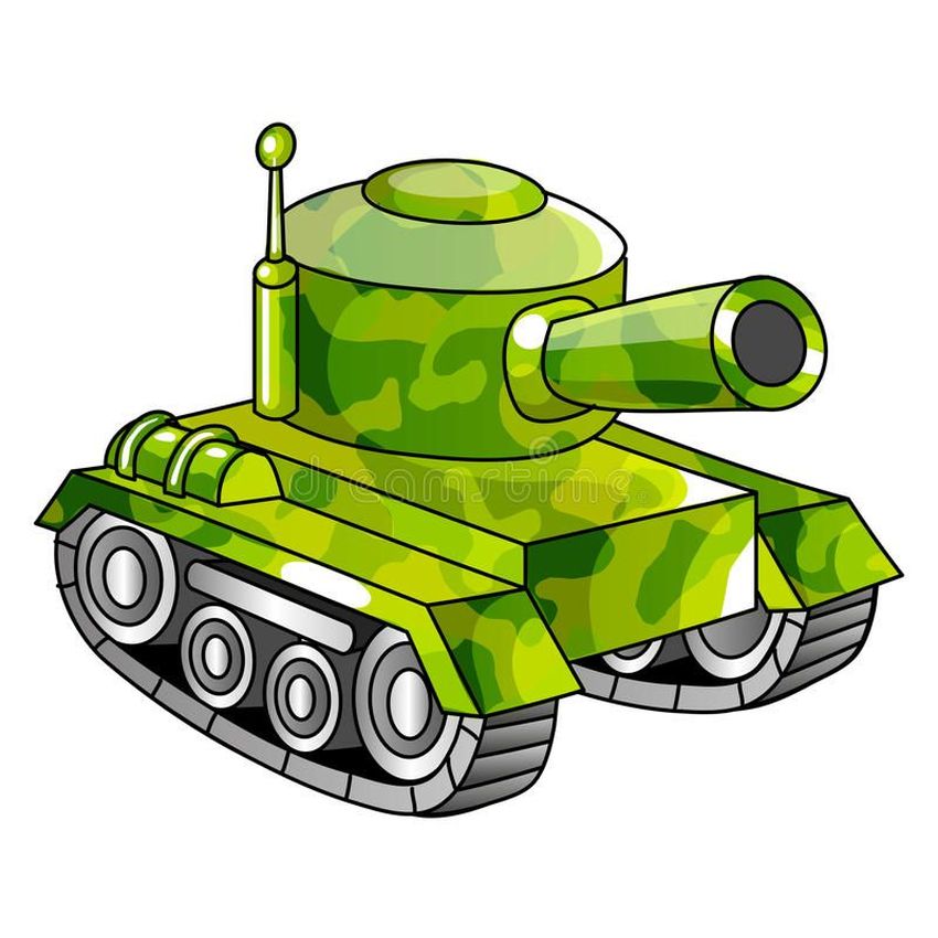 Танк векторное изображение
