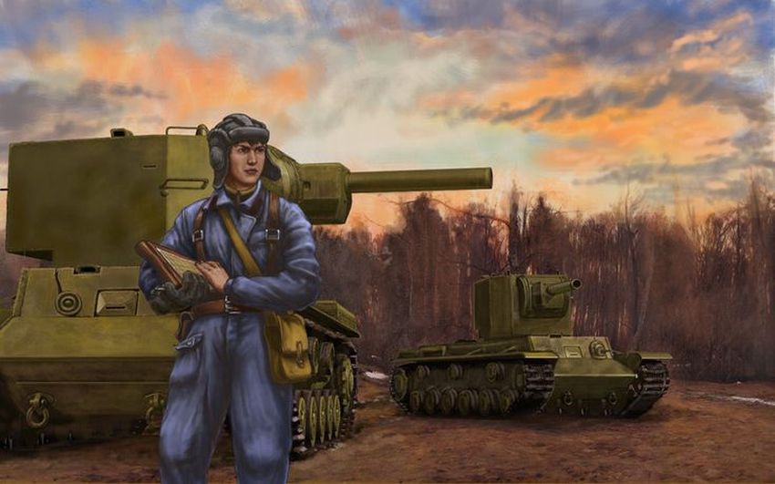 Солдат на танке
