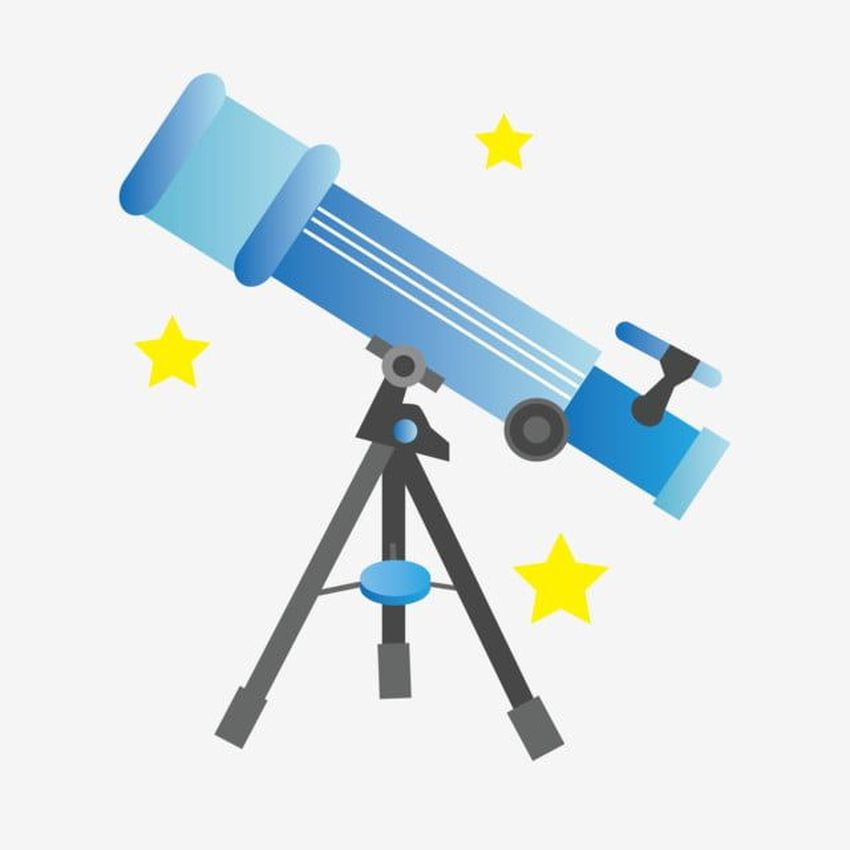 Телескоп на прозрачном фоне