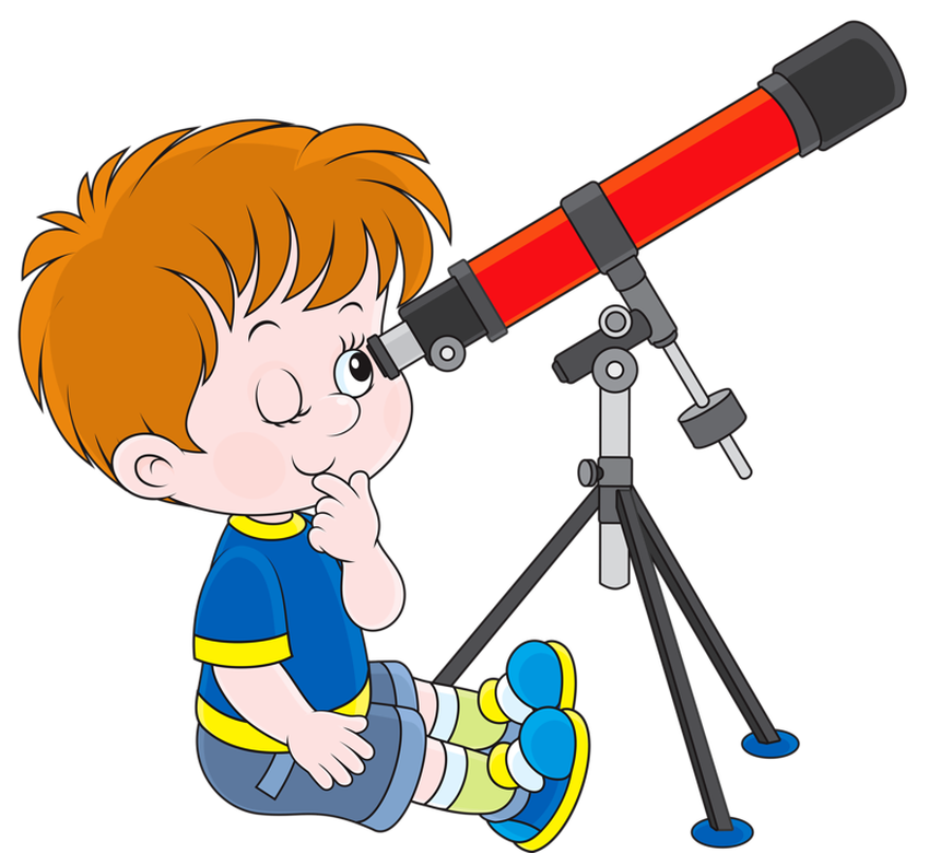Телескоп рисунок для детей