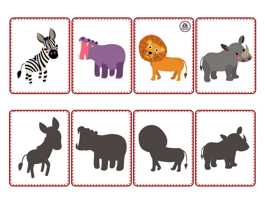 Животные карточки