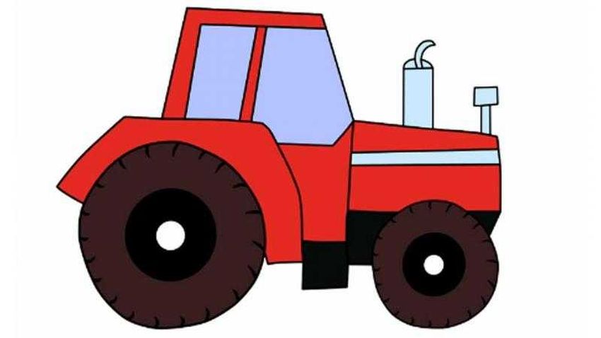 Трактор для детей рисунок
