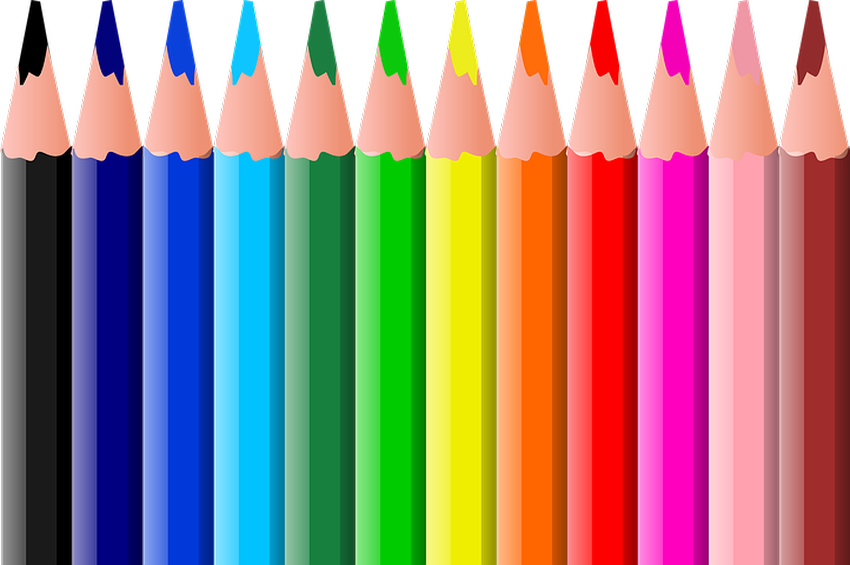 Цветные карандаши мультяшные