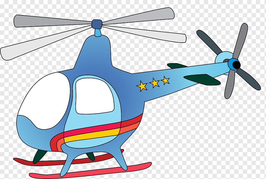 Мультяшный вертолет