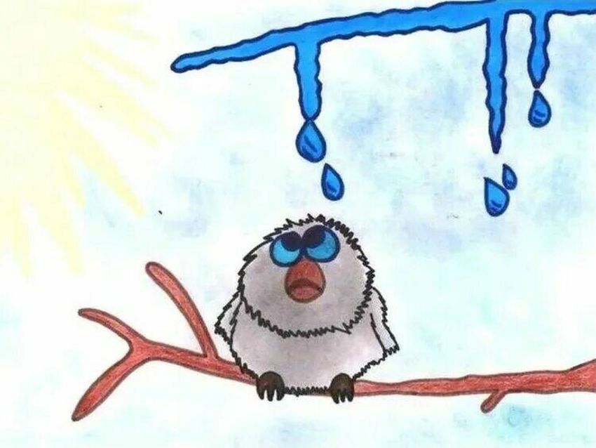 Весна для срисовки