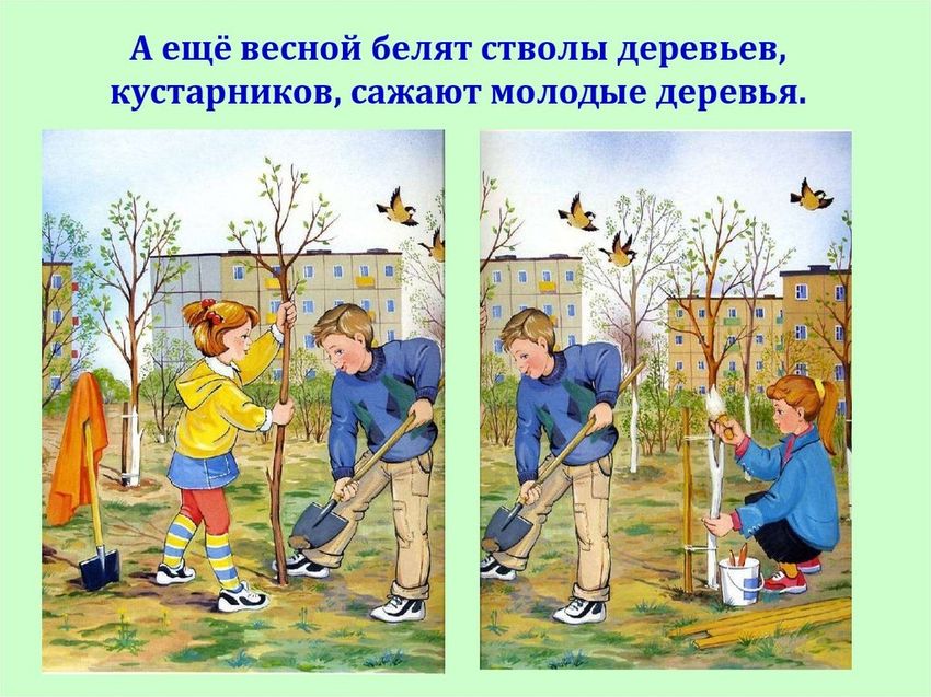 Труд людей весной Тема труд людей весной