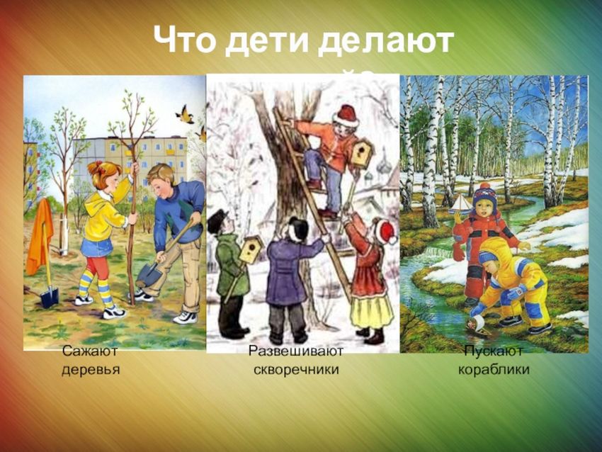 Весна для дошкольников Весна для детей